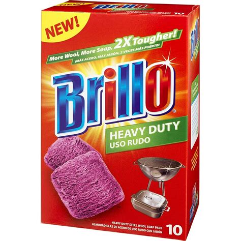 brillo steel wool cleaning pads box|brillo soap pads.